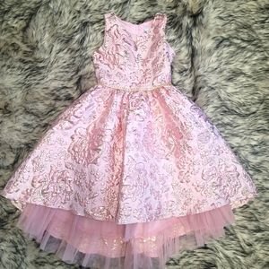 Girls High/low formal Pink Dress
